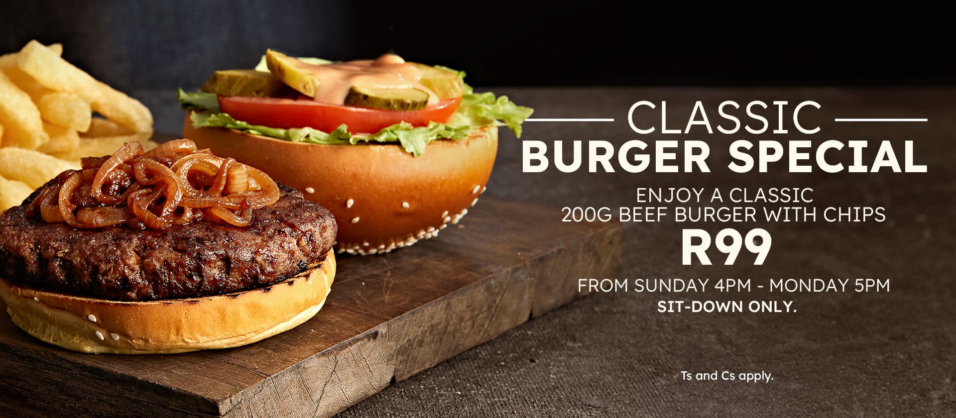 Turn ’n Tender Steakhouse Classic Burger Promotion